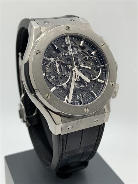 hublot titanium classic fusion skeleton chrono|hublot classic fusion price.